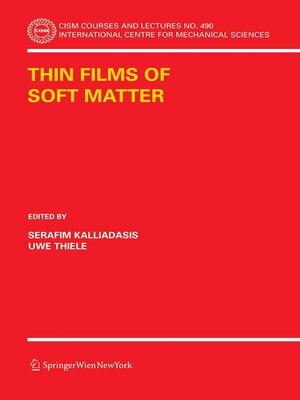 cover image of Thin Films of Soft Matter